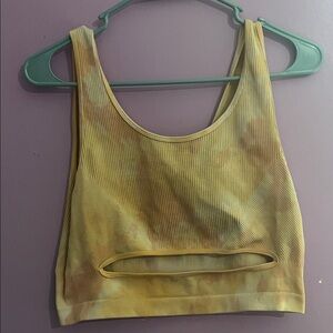 Urban Outfitters Peach Tie-Dye Tank Top